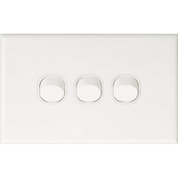 Slimline 3 Gang Single Light Switch - DXSW3VWH