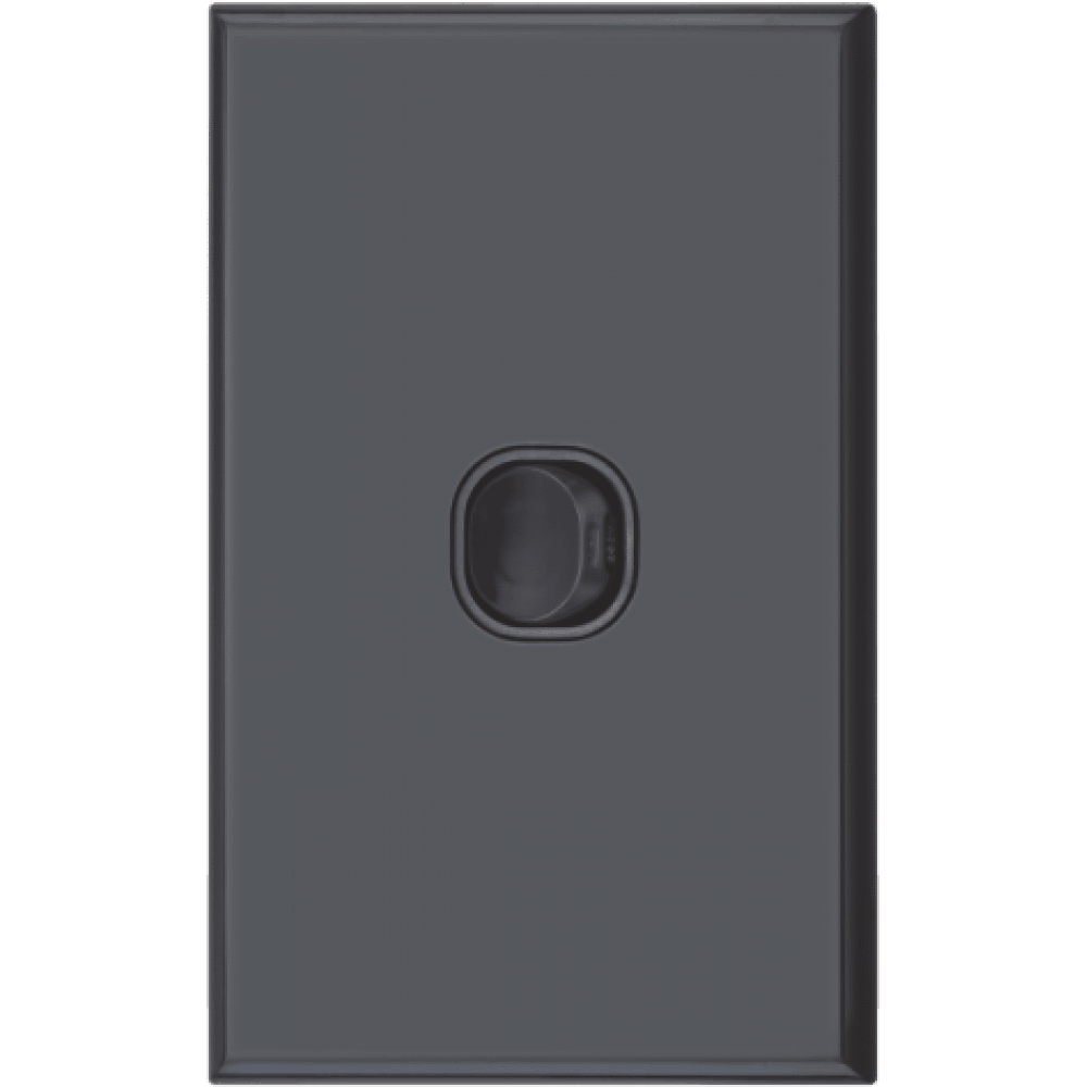 Gloss Black standard 1 gang switch - DXWS1V/B