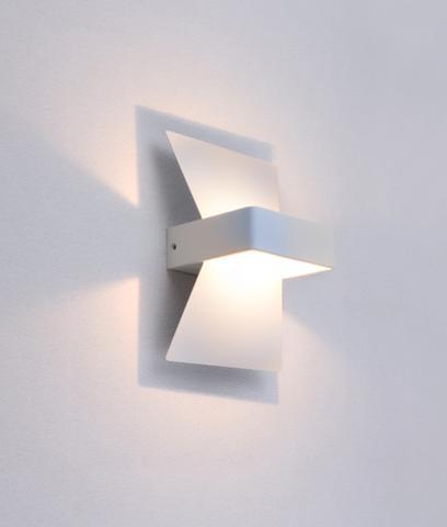 WALL Int City S/M Up/Dn 6W BOW Matt Wh 3K  254 Lm - DAVOS - ARCK Electrical Wholesale Supplies