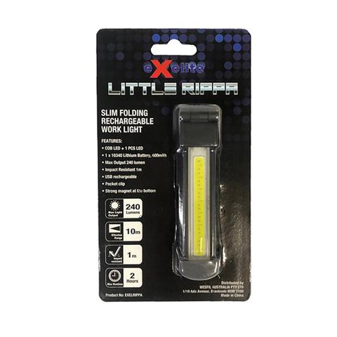 Little Rippa Exelite LED Slim Folding Rechargeable Work Light - EXELRIPPA5PK