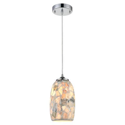 PENDANT ES Light Stone Mosaic Glass ELLIPSE OD136mm - GLAZE11 - ARCK Electrical Wholesale Supplies