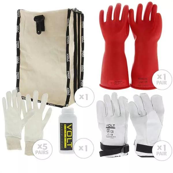 Volt Safety Electrical Insulated Glove Kit – Class 00 500V