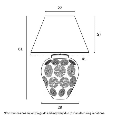 HANNAH CERAMIC TABLE LAMP