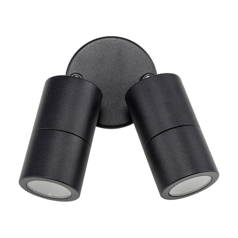 Double Adjustable Spot Light (Matt Black IP65) - 2124B