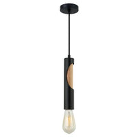 PENDANT ES Blonde Wood Tube OD50mm - IDA1