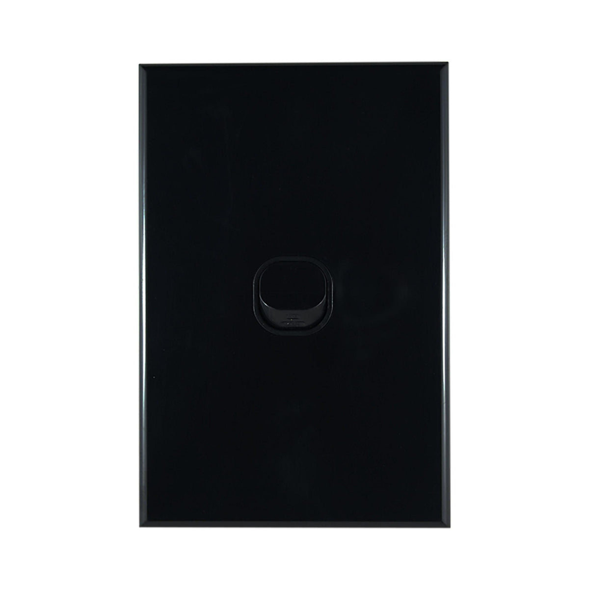 Light Switch 1 Gang – VERTICAL BLACK - LS101VB-L