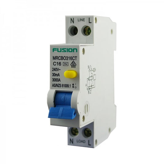 RCBO 1 Pole Combo 3kA 250V AC 25A TRADE - MRCBO325CT