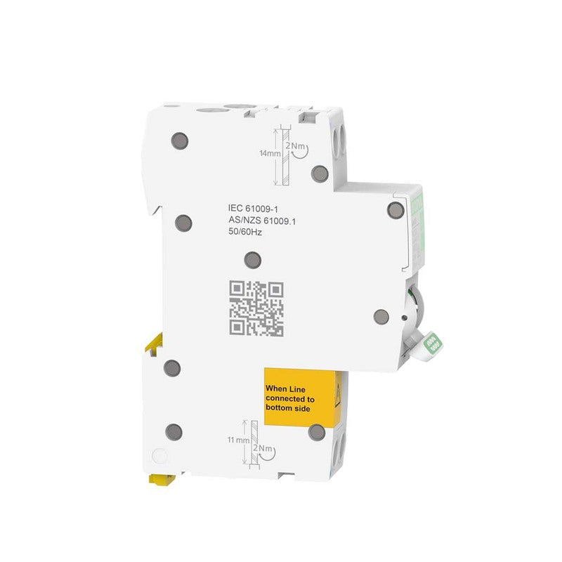 CLIPSAL 25A MAX9 RCBO 1PN C 30MA TYPE A SLIM - MX9R3125