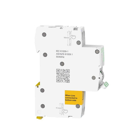 CLIPSAL 32A MAX9 RCBO 1PN C 30MA TYPE A SLIM - MX9R3132