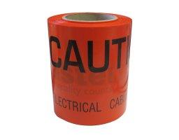 TAPE IDENT U/G CAUTION PVC 150mm - 500mtr ORANGE - WATPVCUMT