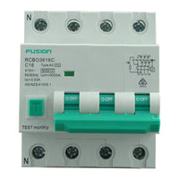 RCBO 3 Pole 500V ac. 16amp 30ma 6kA - RCBO3616C