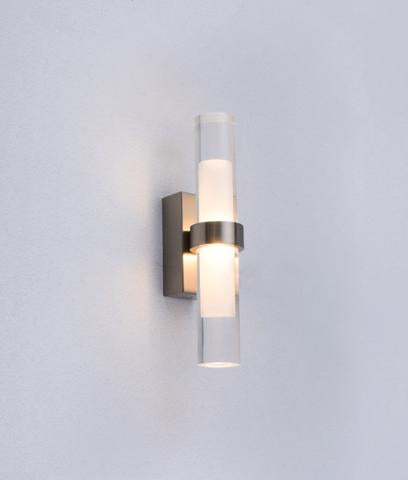 WALL Int City S/M Up/Dn 2x1W TUBULAR S/C 3K CLR and FR 230 Lm - ROMEG2 - ARCK Electrical Wholesale Supplies