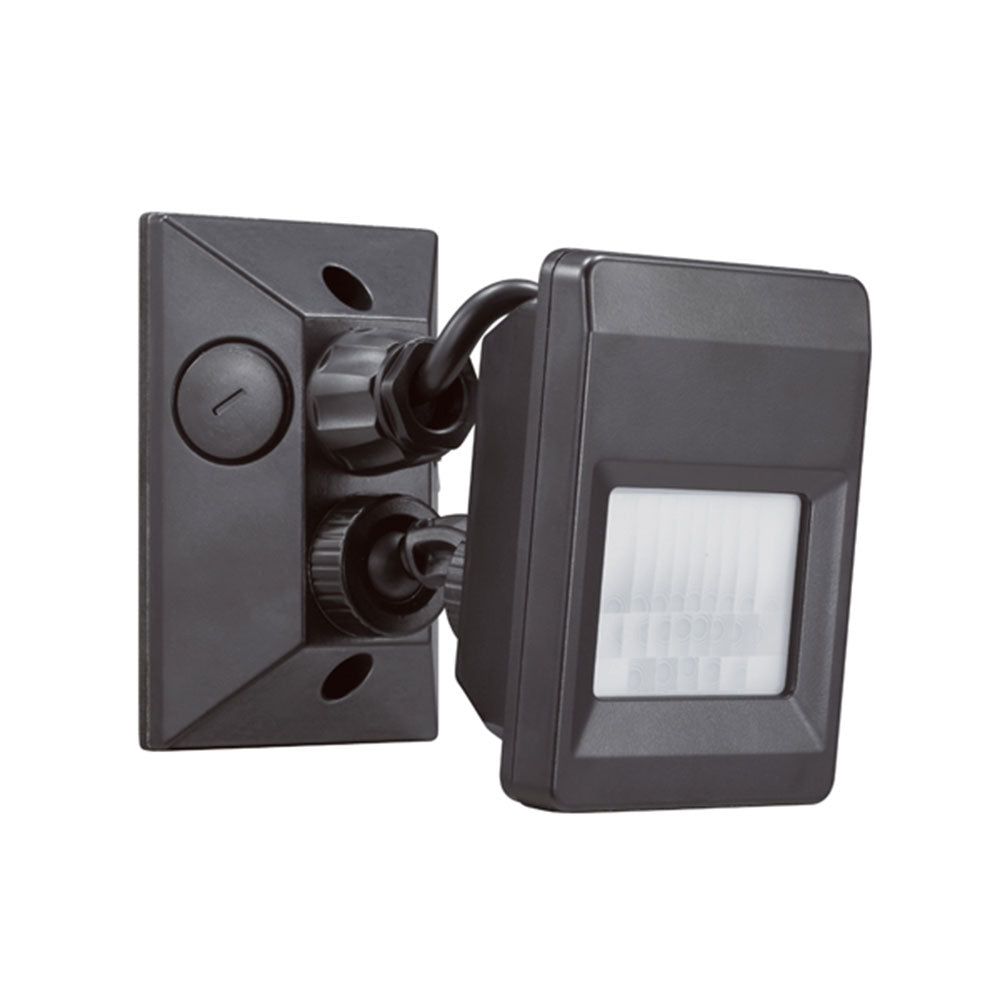 Adjustable 3 Wire Infrared Motion Sensor Black w/manual override 120D - SENS008