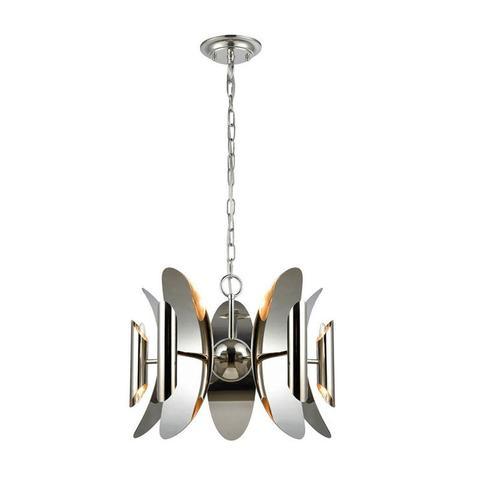PENDANT SESx10 SS Concave OVAL x 5  OD604mm - STRATO1 - ARCK Electrical Wholesale Supplies
