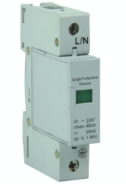 Surge Protection Device 1 Pole 320V 20kA (In) / 40kA (Imax) - SPD20
