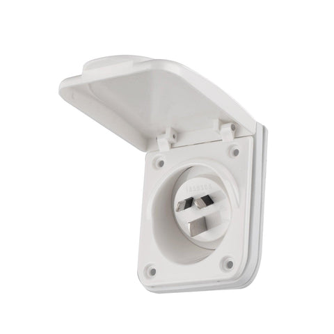 Caravan Inlet Socket Weatherproof IP54 15amp -  IL15