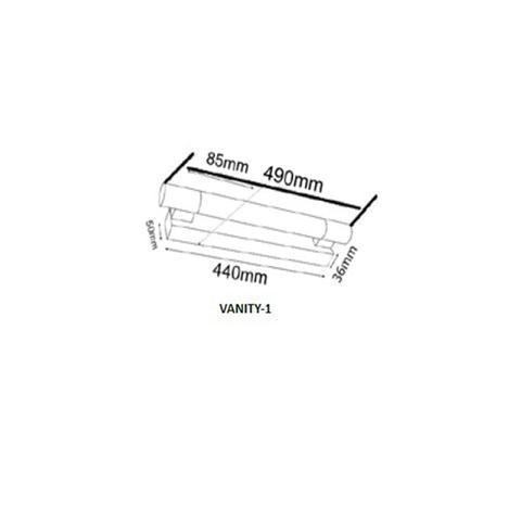 WALL Int S/M CYLINDER Chrome - VANITY-1 - ARCK Electrical Wholesale Supplies