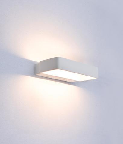 WALL Int City S/M Up/Dn 6W RECT Matt Wh 3K 615 Lm - VENICEG2 - ARCK Electrical Wholesale Supplies
