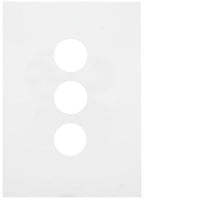 Hager Finesse 3 Gang Switch Plate (Matt White) - WBQSP3-MW