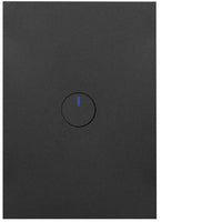 HAGER FINESSE 1 GANG PRESS SWITCH (MATT BLACK) - WBQSV1PB-MB