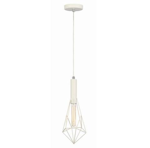 PENDANT ES Wh SML/LGE DIAMOND CAGE - WHITEBAND5, WHITEBAND6