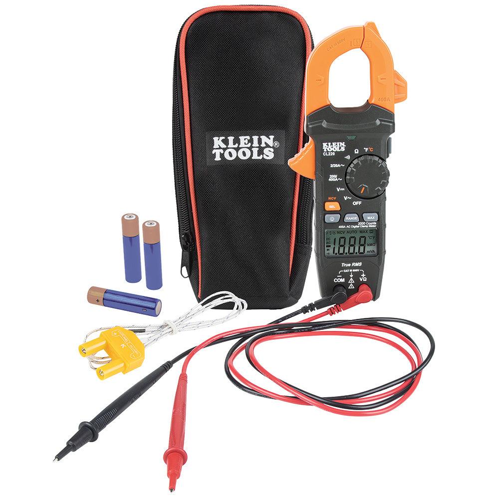 CLAMP METER - AC + TRMS + TEMPERATURE A-CL220