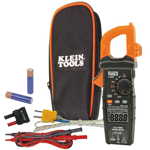 600A AC/DC TRMS TEMP LOWZ CLAMP METER A-CL800