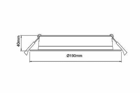 30W HIGH EFFICIENCY DOWNLIGHT - DL3009/30W/TC