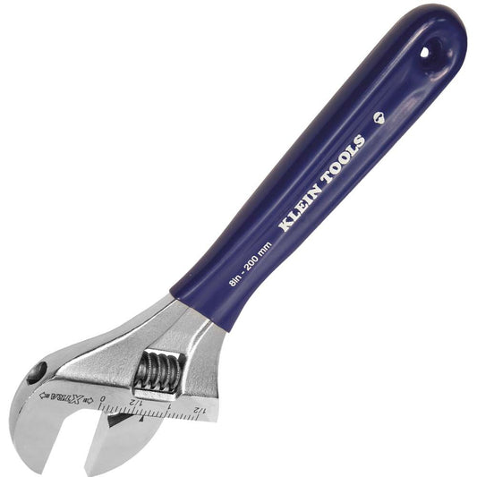 ADJUSTABLE WRENCH, EXTRA-WIDE JAW, 8IN A-D509-8