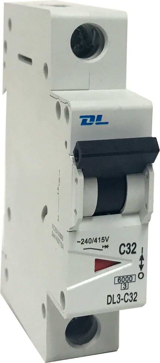NLS CIRCUIT BREAKER 1 POLE 250V AC. 25 AMP C CURVE BREAKING CAPACITY 6kA - 30439NLS
