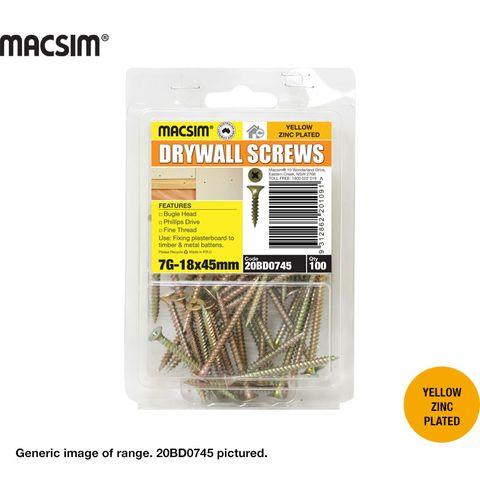 7g x 30mm Bugle Head Needle Point Screws (100 pack) - 20BD0730