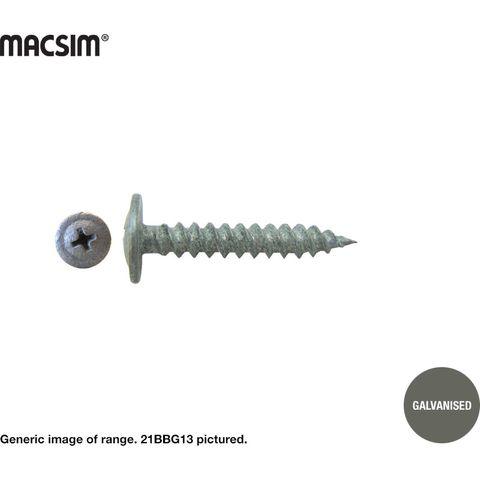 Galvanised Button Head Stitching Screw 8gx16mm (1000 Pack) - 21bbg15