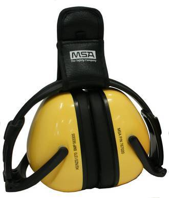 MSA BLOCKA Foldable Class 5 Passive Earmuffs Suitable For Medium Noise Environments Up To 27dB Yellow - 767020