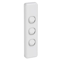 Clipsal Classic 3 Gang Architrave Switch - C2033A-WE