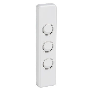 Clipsal Classic 3 Gang Architrave Switch - C2033AWE