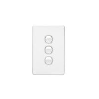 Clipsal Classic 3 Gang Switch White - C2033VA-WE