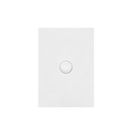 Hager Finesse 1 Gang Switch Matt White WBQSV1-MW