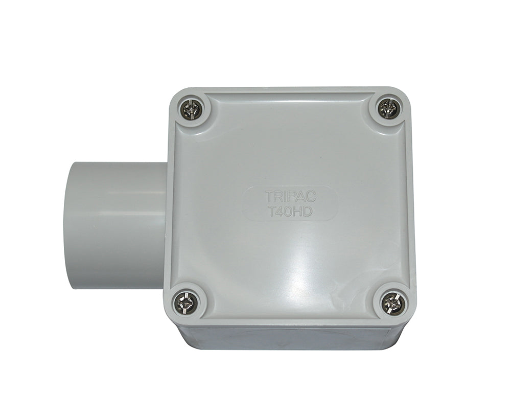 JUNCTION BOX SQUARE 40MM 1 WAY ENTRY - SJB1-40
