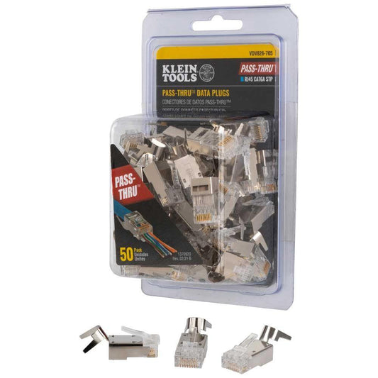 CAT6A PASS-THRU SHIELDED CONNECTORS 50PK A-VDV826-705